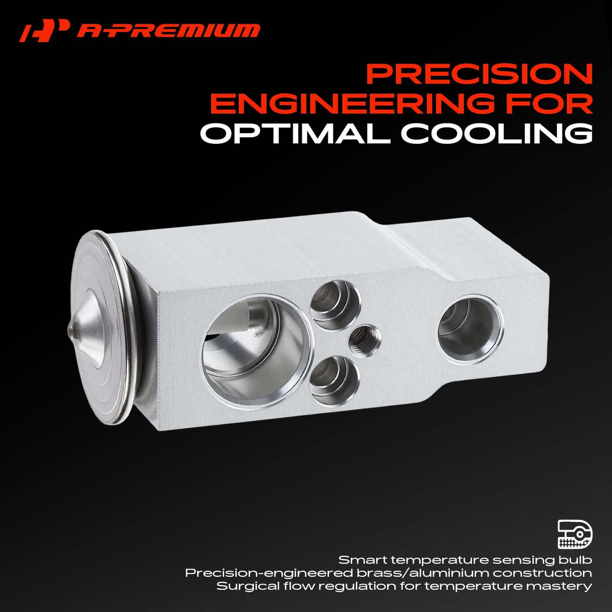 A-Premium valve attached to A/C hose assembly demonstrating straightforward fit and improved flow