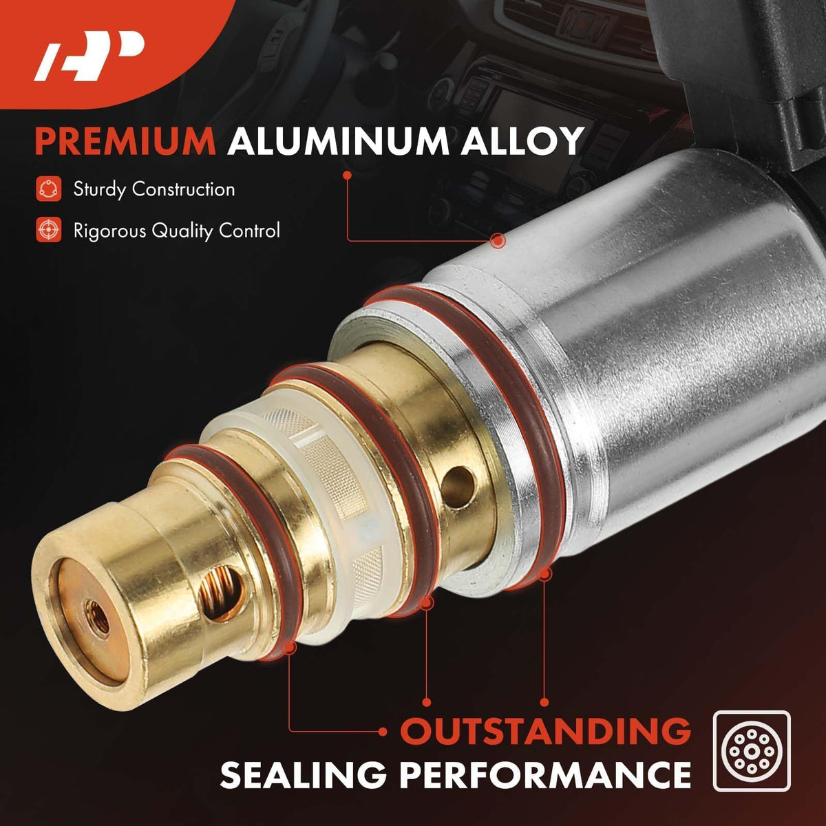 A-Premium mounting point close-up demonstrating bolt hole alignment and easy installation benefit