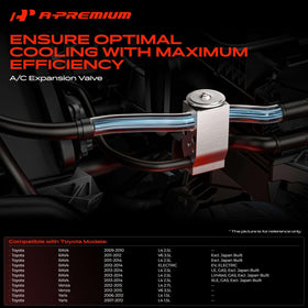 A-Premium valve positioned in engine bay during installation illustrating serviceability