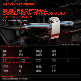A-Premium valve with reference numbers for easy part verification