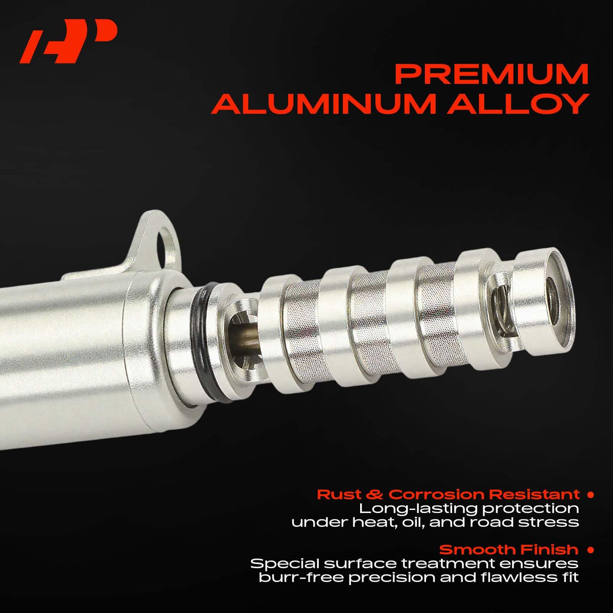 A-Premium solenoid connector detail showing two-pin plug compatibility benefit