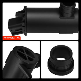 A-Premium washer pump in vehicle lifestyle shot restoring clear windshield visibility