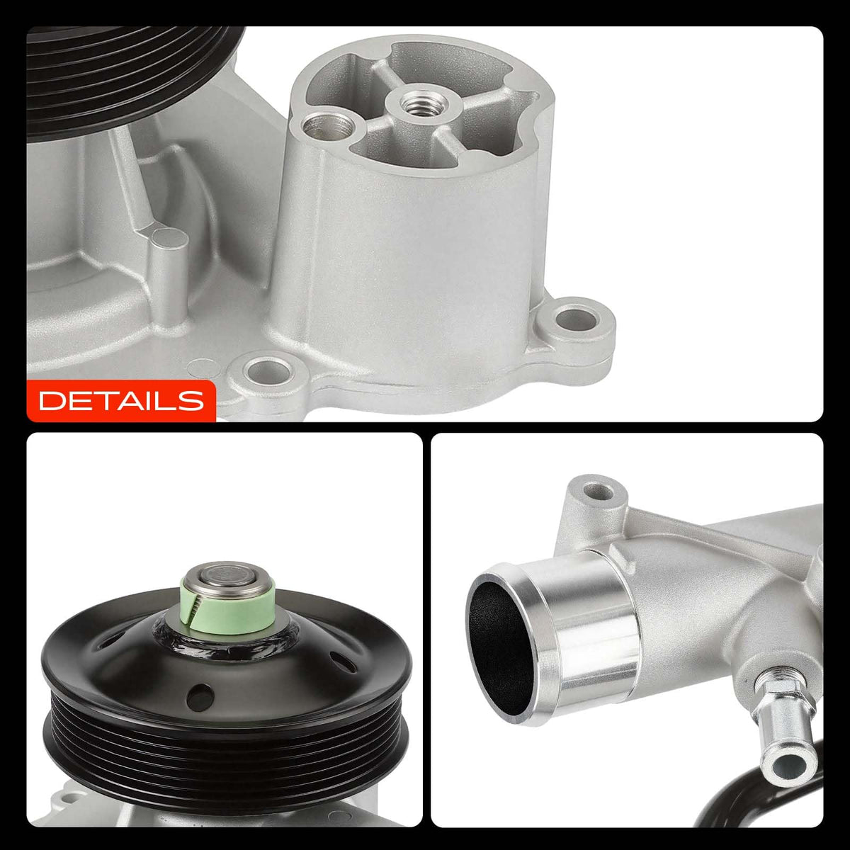 A-Premium water pump in garage lifestyle scene showing ready-for-service advantage
