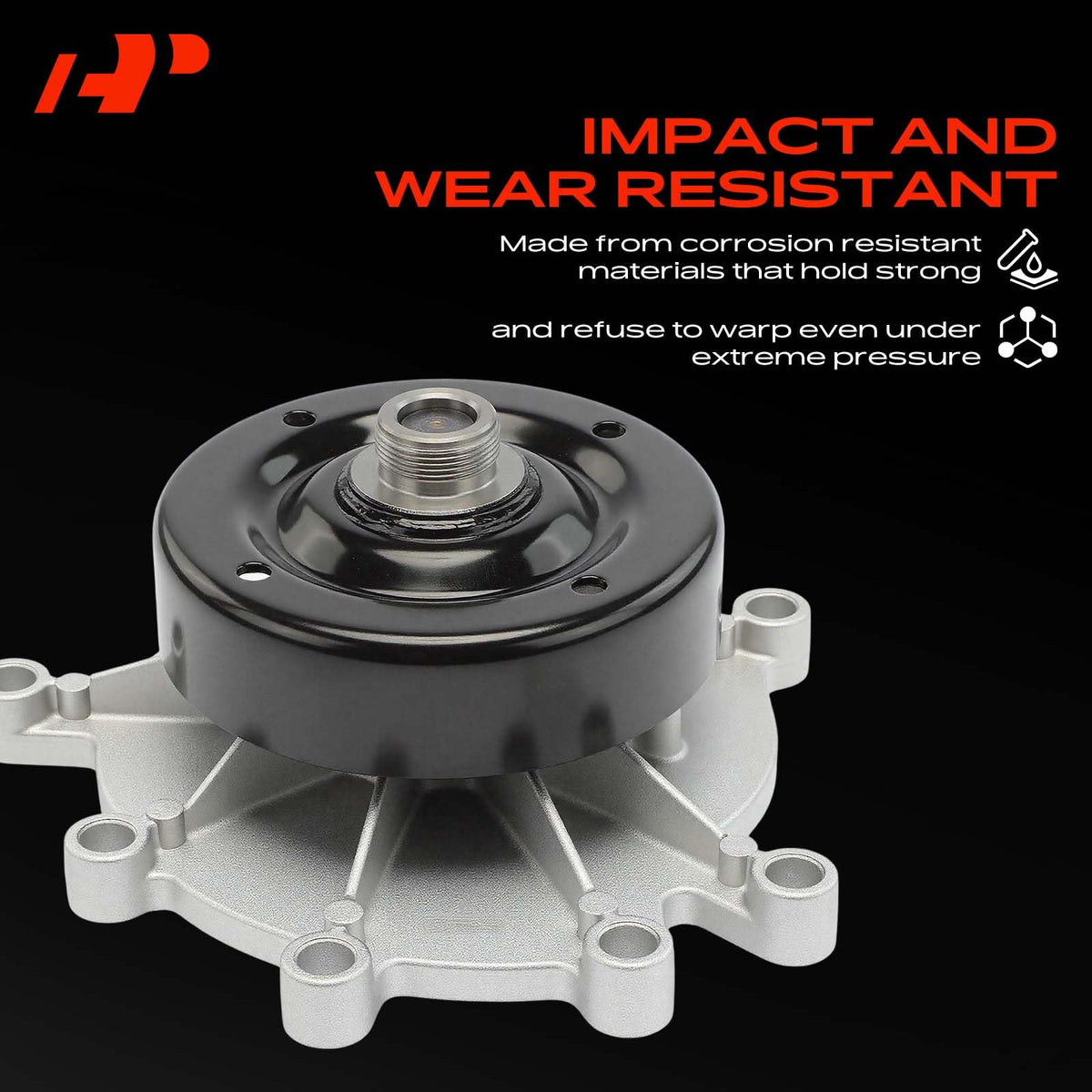 A-Premium mounting flange showing seven-bolt pattern for accurate factory alignment