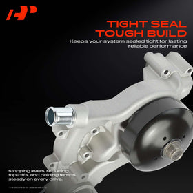 A-Premium water pump side profile highlighting corrosion-resistant housing for longevity