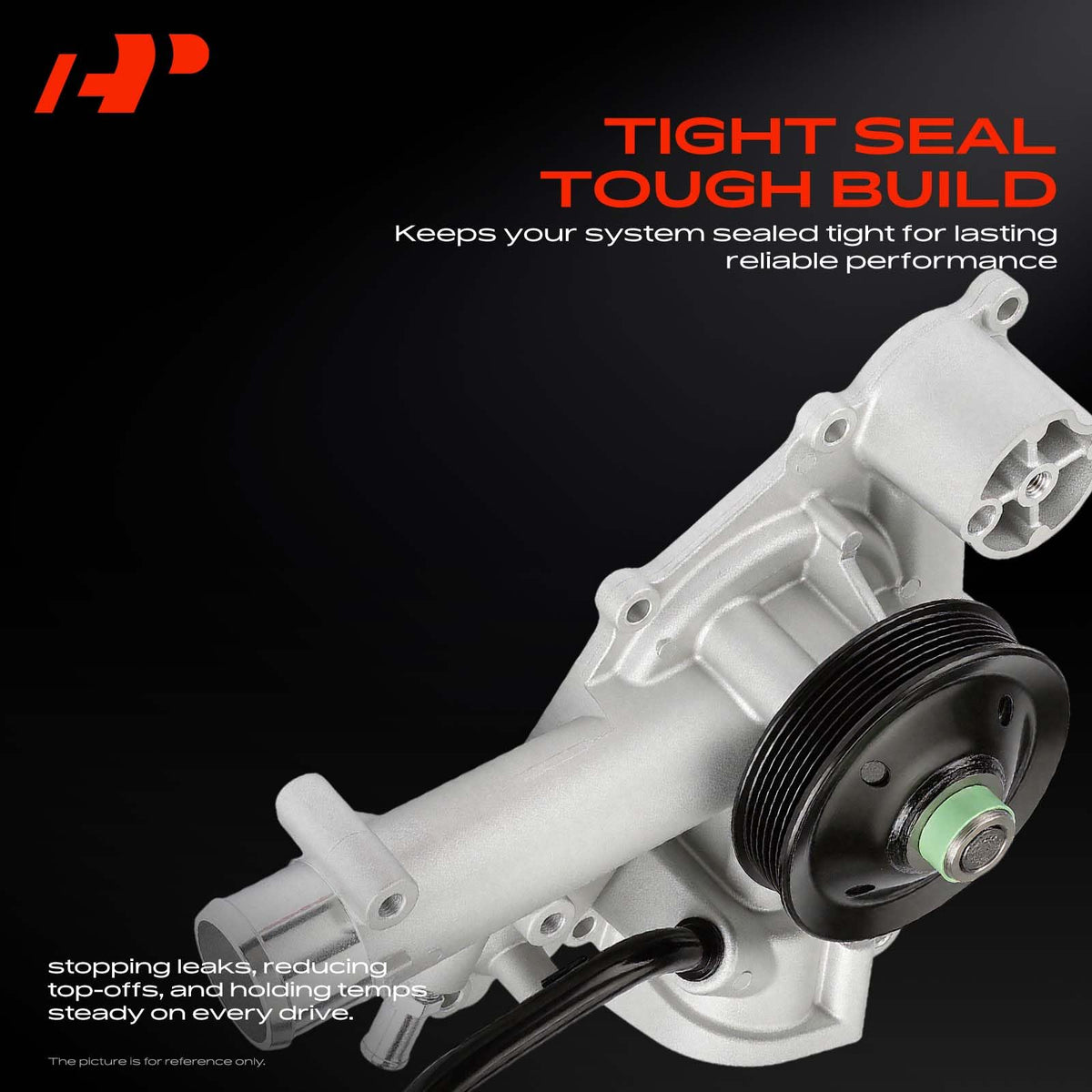 A-Premium pump next to ruler demonstrating correct hub height and scale