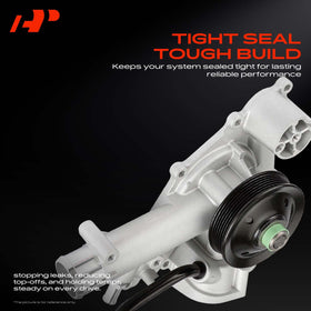 A-Premium pump next to ruler demonstrating correct hub height and scale