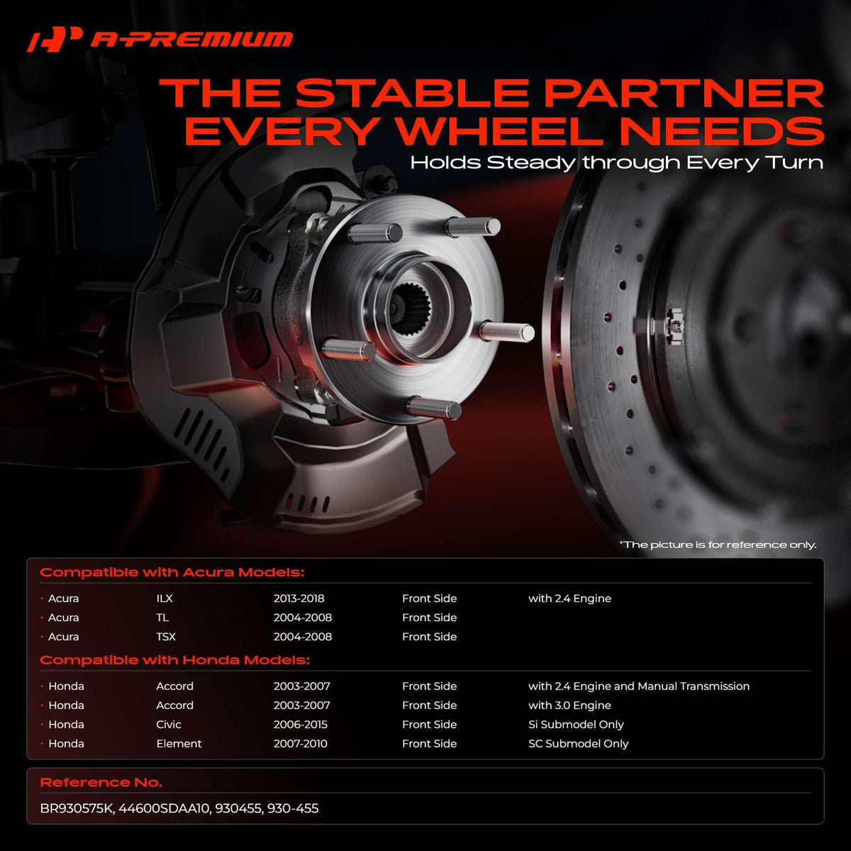 A-Premium wheel bearing close-up revealing precision races for longevity