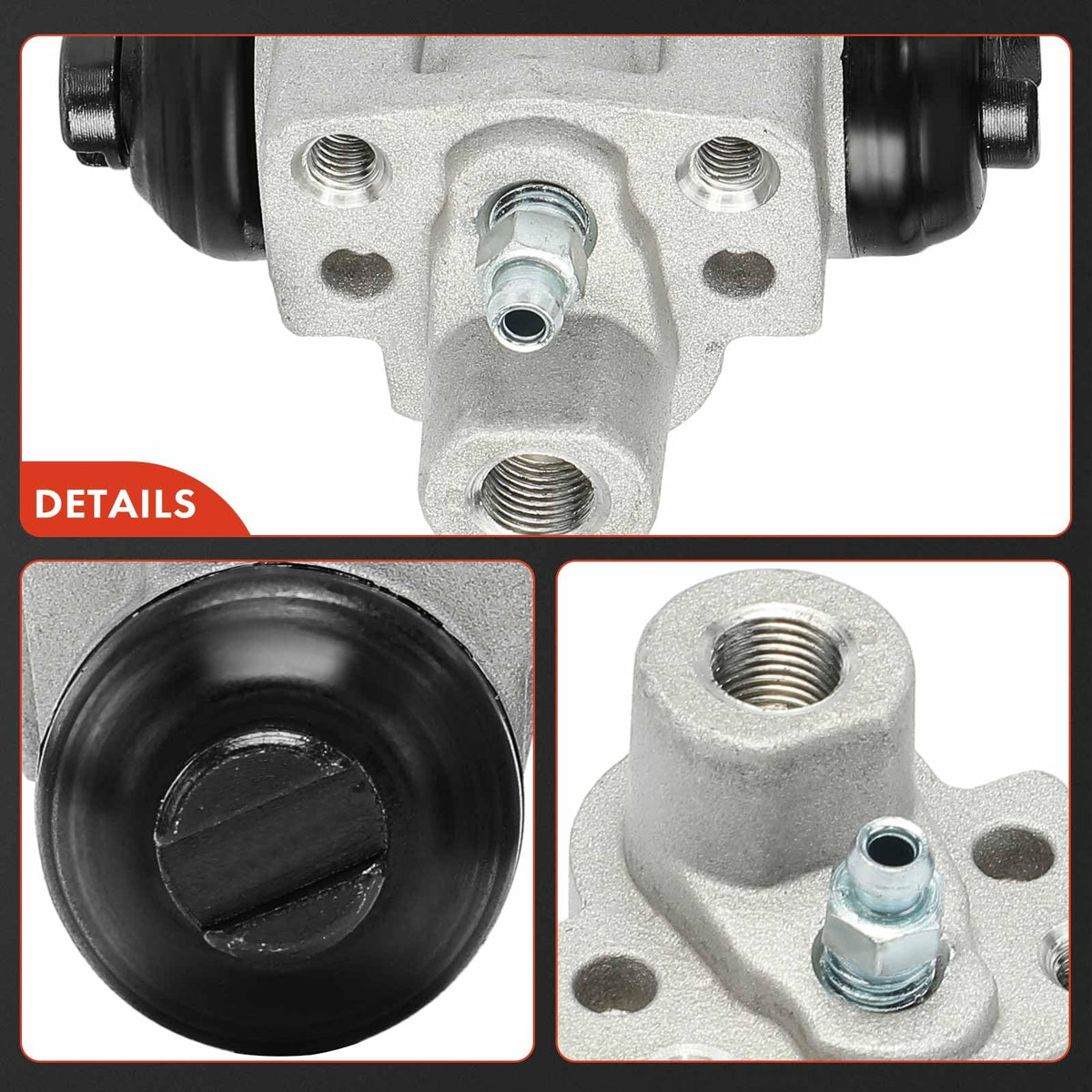 A-Premium cylinder installed on drum brake demonstrating restored braking operation