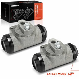 A-Premium wheel cylinder staged in a garage with tools highlighting professional replacement use
