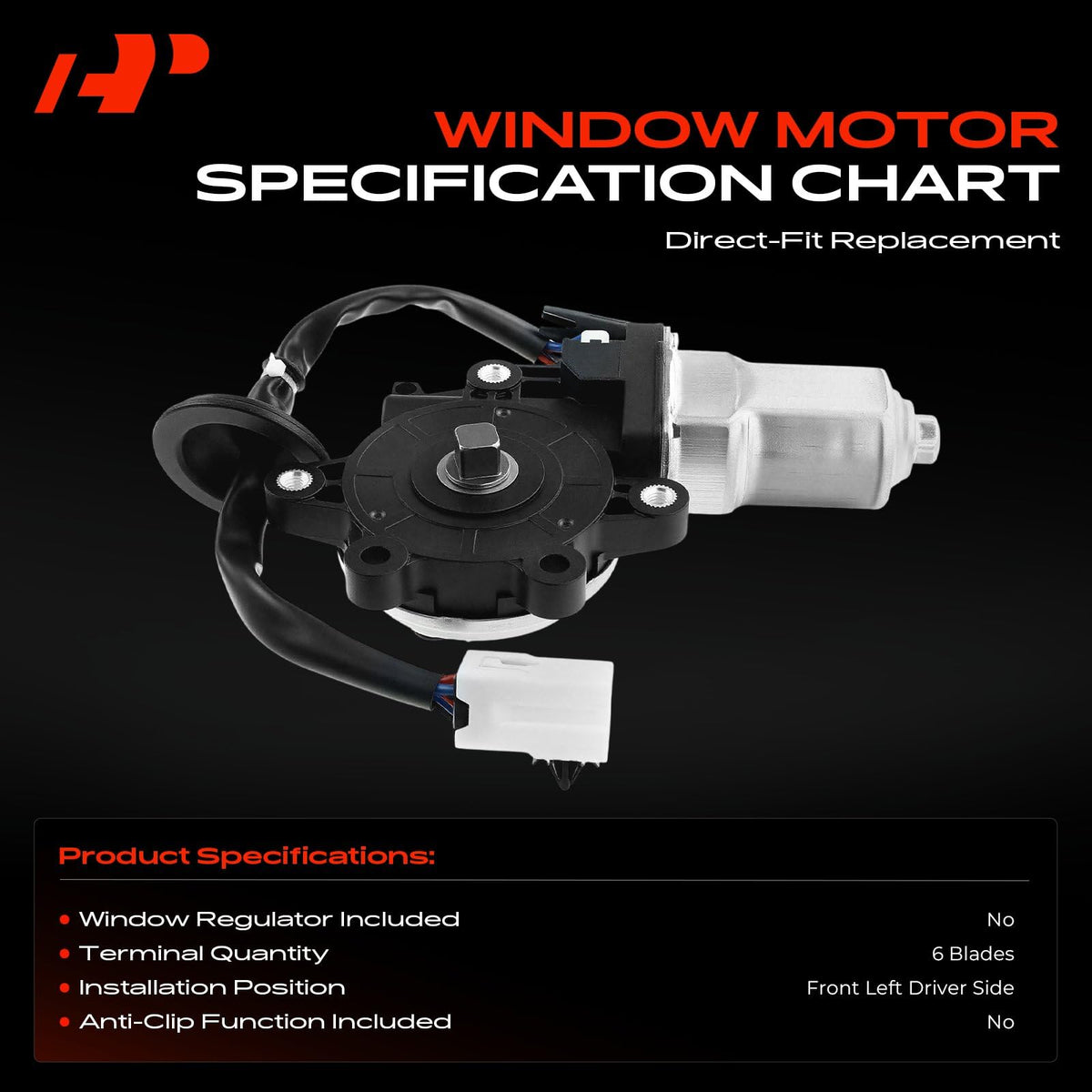 A-Premium 6-pin plug closeup highlighting correct vehicle fit