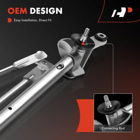 A-Premium detail of stamped steel arm showing corrosion resistance and strength