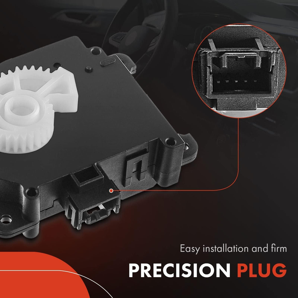 A-Premium wiring plug detail highlighting correct pins and quick plug-and-play benefit