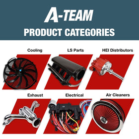 A-Team Performance distributor next to ruler showing compact size and fitment clarity