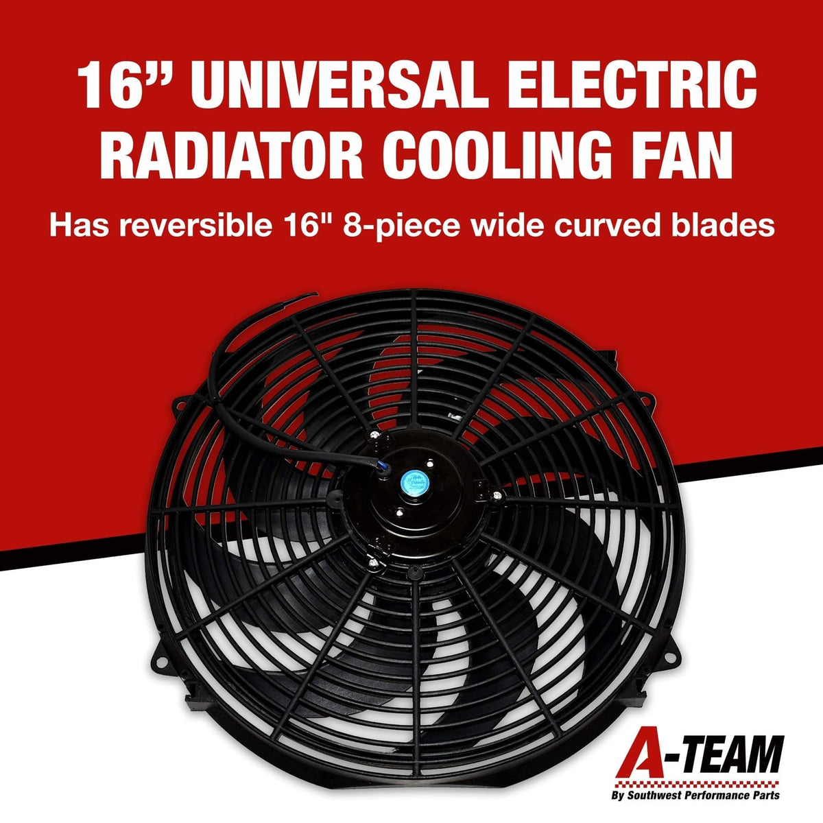 A-Team Performance 8-blade detail showing balanced blades for quieter airflow