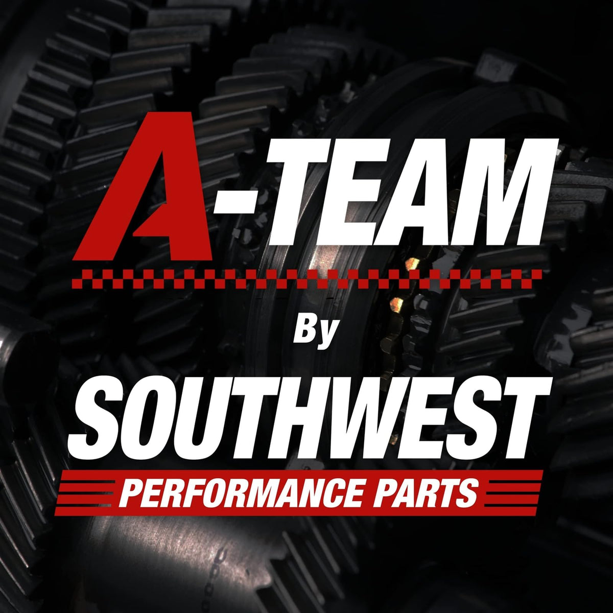 A-Team Performance mounting hardware kit arranged to show included brackets and fasteners