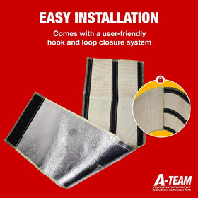 A-Team Performance hook and loop closure detail for fast, tool-free installation