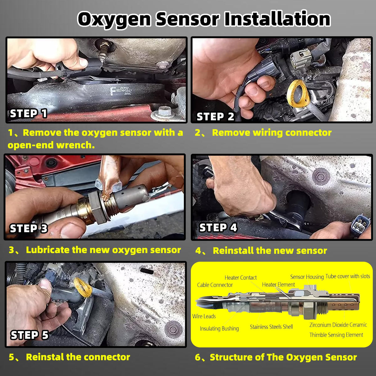 A-tnewb four-sensor kit displayed with part numbers for easy verification