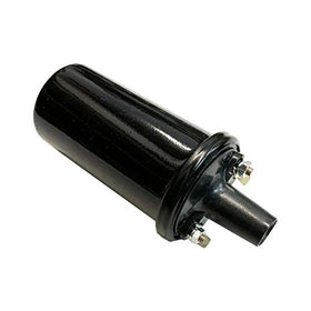 A.A ignition coil front view showing terminals and durable housing for reliable spark