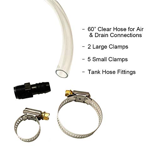 A.A kit installed on RV tank demonstrating neat plumbing and space-saving benefit