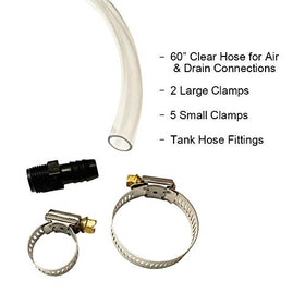 A.A kit installed on RV tank demonstrating neat plumbing and space-saving benefit