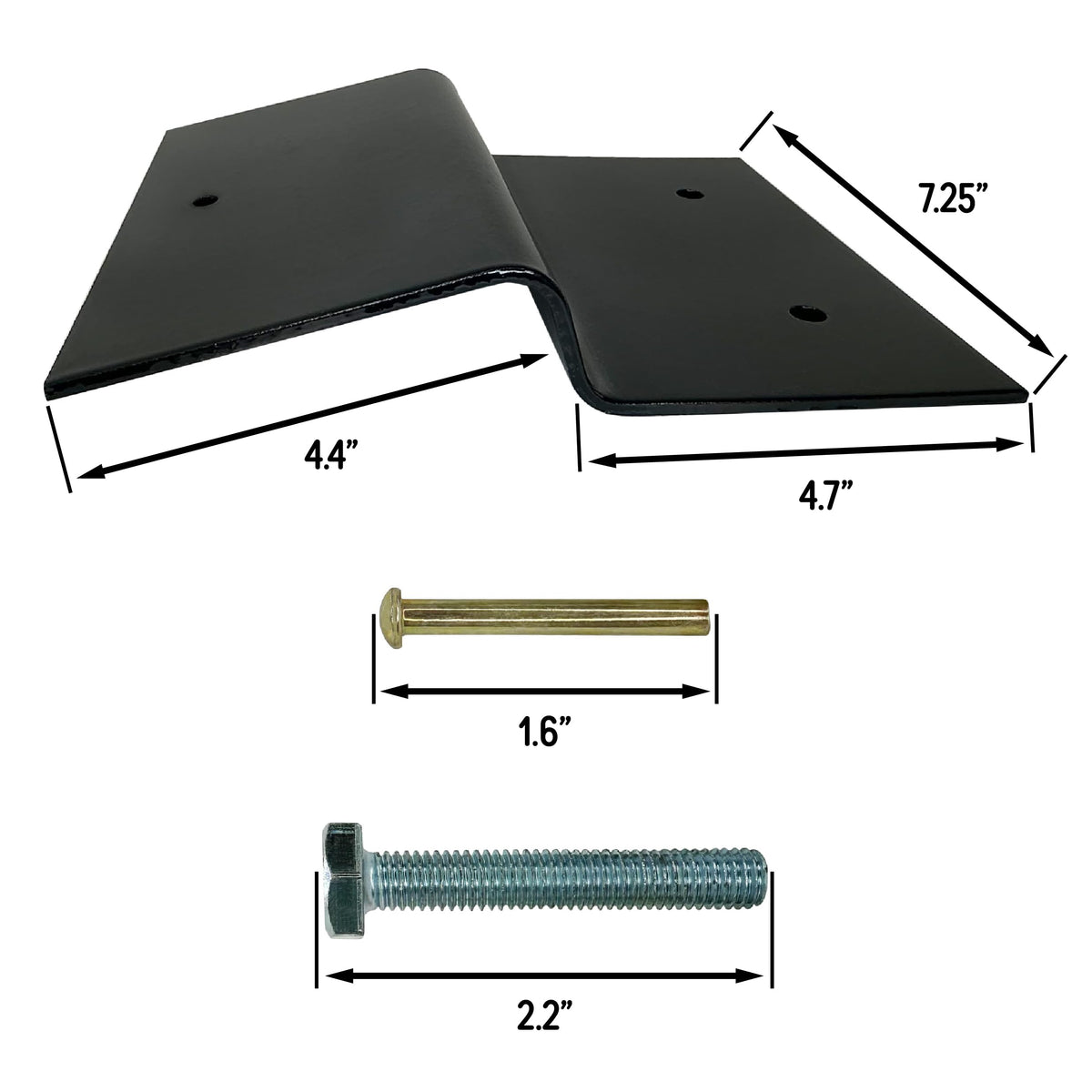 A.A ramp kit closeup of powder-coated welds highlighting durable steel construction