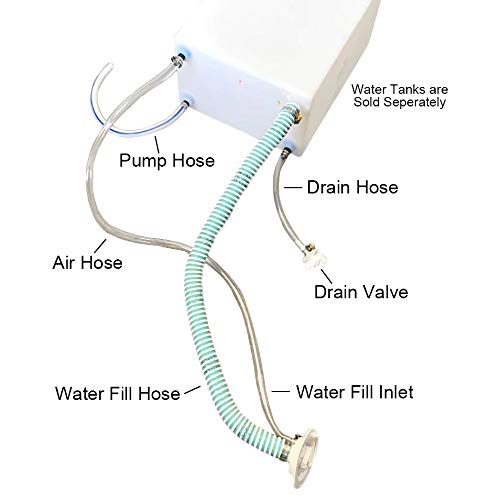 A.A ribbed fill hose close-up highlighting durable texture for easy filling