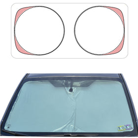 A1 Shades front view folded showing compact storage and easy carry