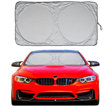 A1 Shades front view showing full windshield coverage and cooling benefit