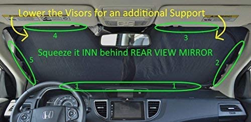 A1 Shades in a parking lot lifestyle shot showing sun protection benefit