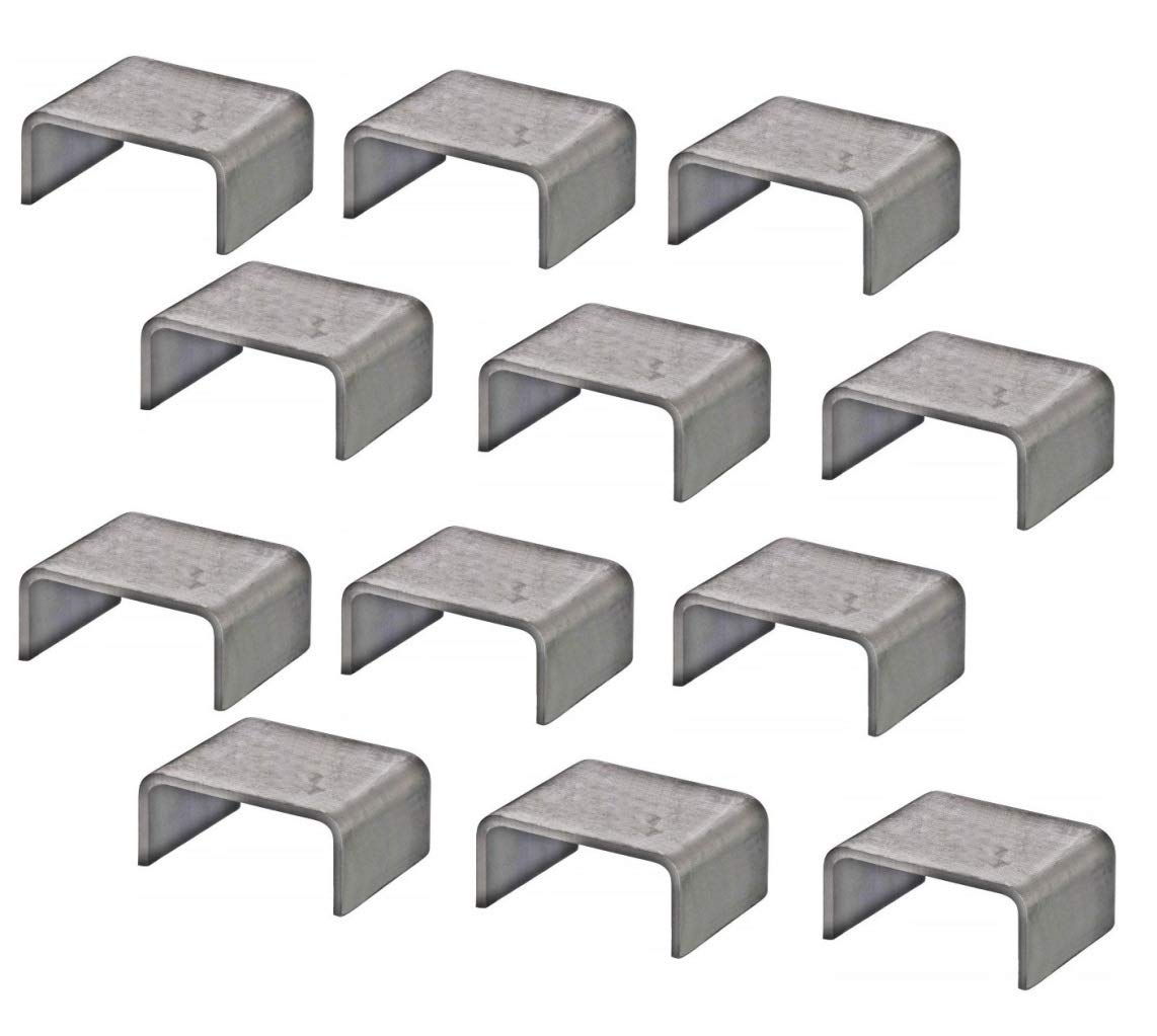 A.A front view of pack of stake pockets showing robust construction and durability