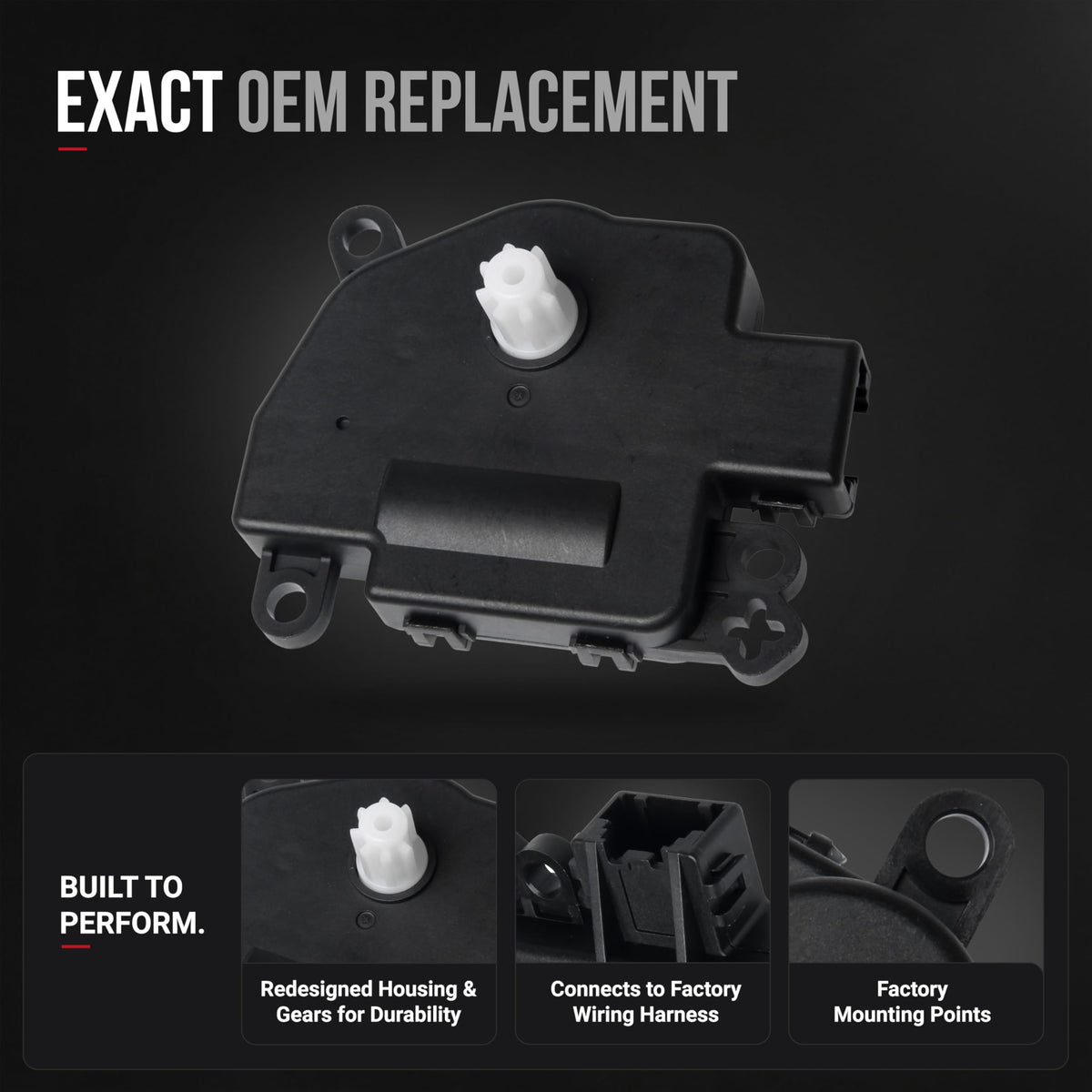 AA Ignition actuator gearcase close-up highlights durable gears and precision