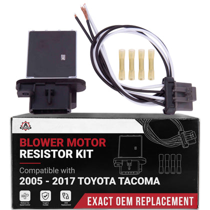 AA Ignition front view of lower blower resistor showing plug and mounting for easy replacement