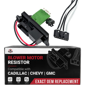 AA Ignition front view of lower HVAC blower motor resistor showing fitment and finish for easy replacement