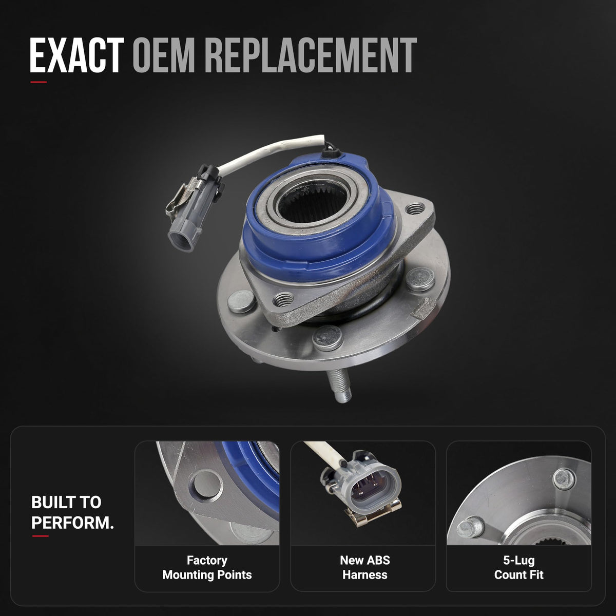 AA Ignition integrated ABS sensor detail demonstrating reliable wheel speed signal
