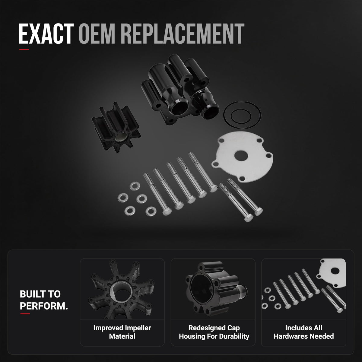 AA Ignition kit components laid out with gaskets showing complete rebuild convenience