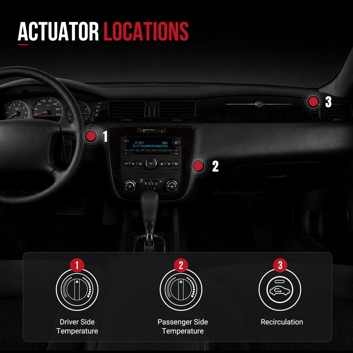 AA Ignition installed under dashboard demonstrating restored HVAC function