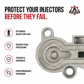 AA Ignition close-up of blue 6.0 spring and seals highlighting improved durability