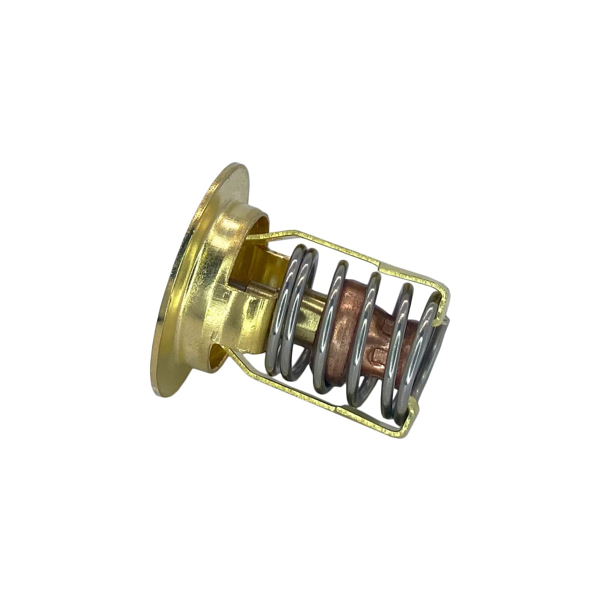A.A thermostat installed on MerCruiser housing, demonstrates correct inboard fitment