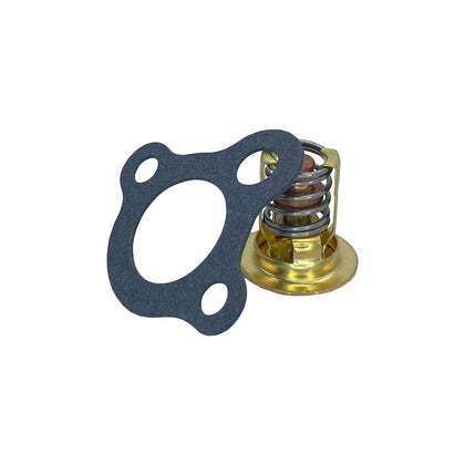 A.A front packaging showing thermostat and gasket, clear identification and fit benefit