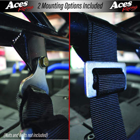 AAAA Aces Racing buckle and hardware detail showing sturdy metal fasteners