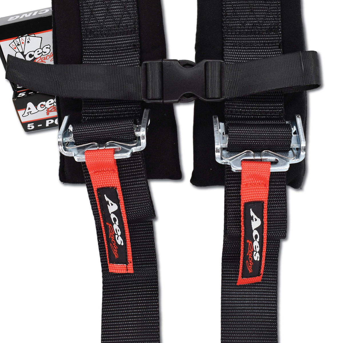 AAAA Aces Racing shoulder padding close-up showing cushion for added comfort