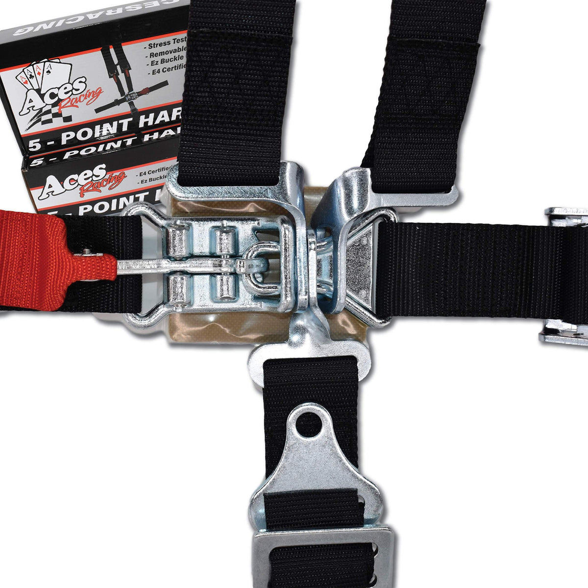 AAAA Aces Racing webbing width scale showing 2-inch straps for load spread