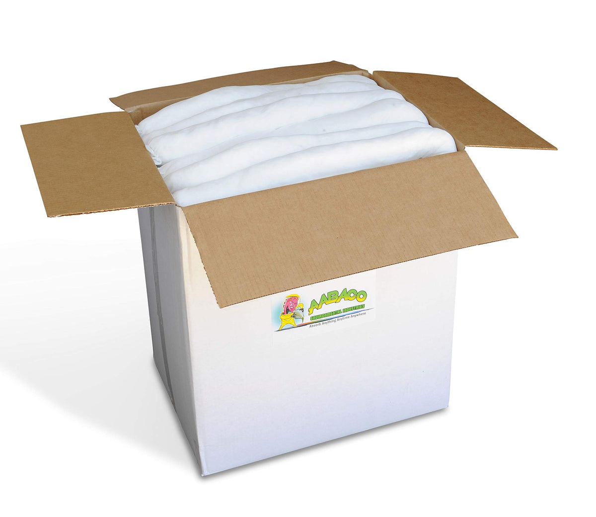 Aabaco oil sock repelling water while absorbing nearby oil