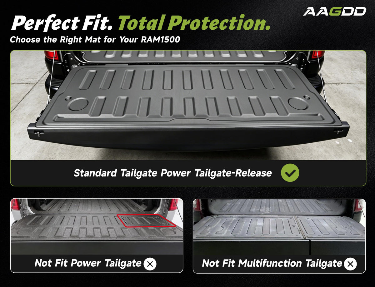 AAGDD tailgate liner detail providing cushioned work surface