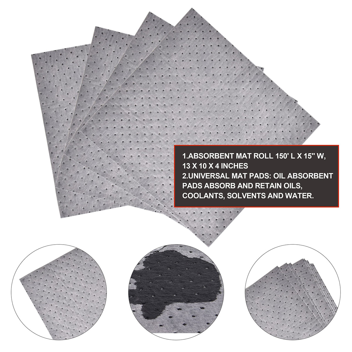 A A IN close-up of polypropylene fibers showing texture and high absorption benefit