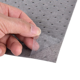 A A IN saturated pad being wrung out to show heavy-duty reuse and reduced waste