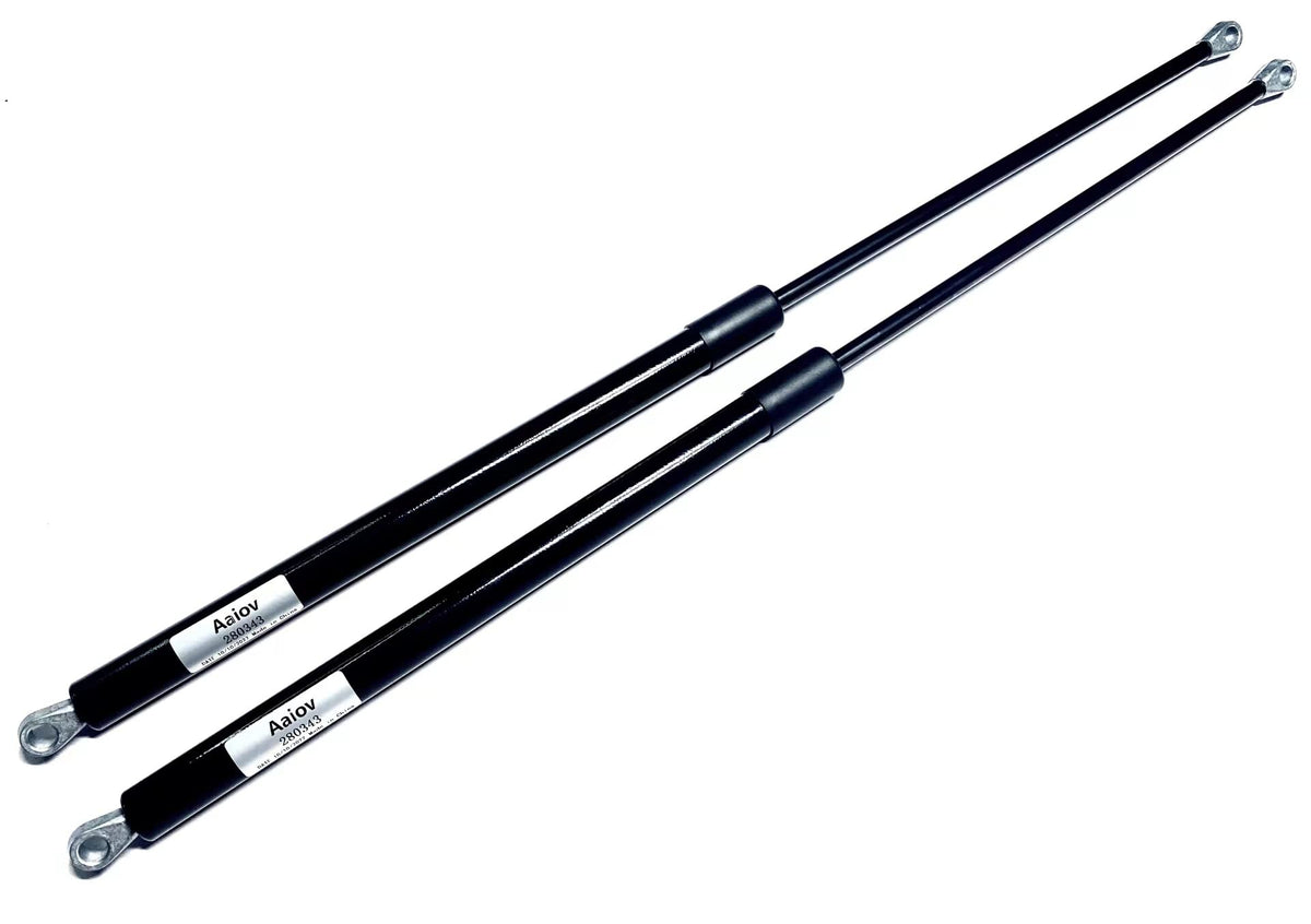 Aaiov gas strut front view pair showing design and mounting ends for reliable fit