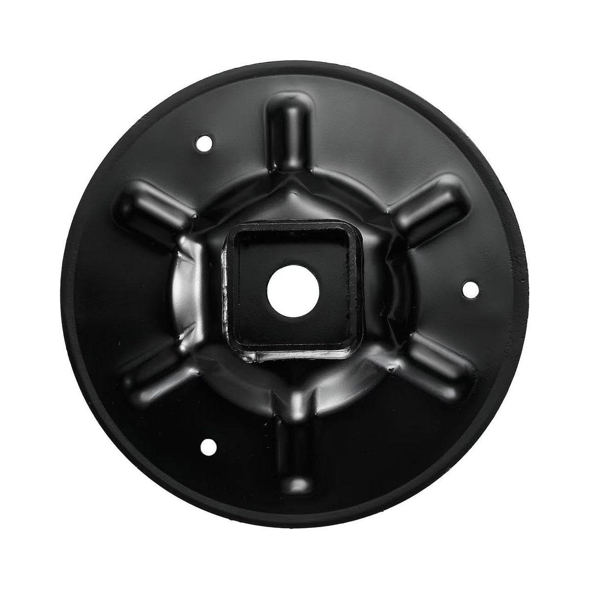 Aaiov foot pad pressed into soft gravel illustrating improved stability and reduced sinking