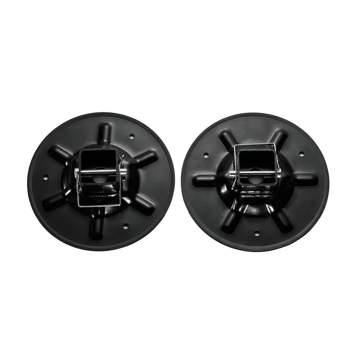 Aaiov front view of 9-inch jack foot pad showing mounting fit for quick replacement